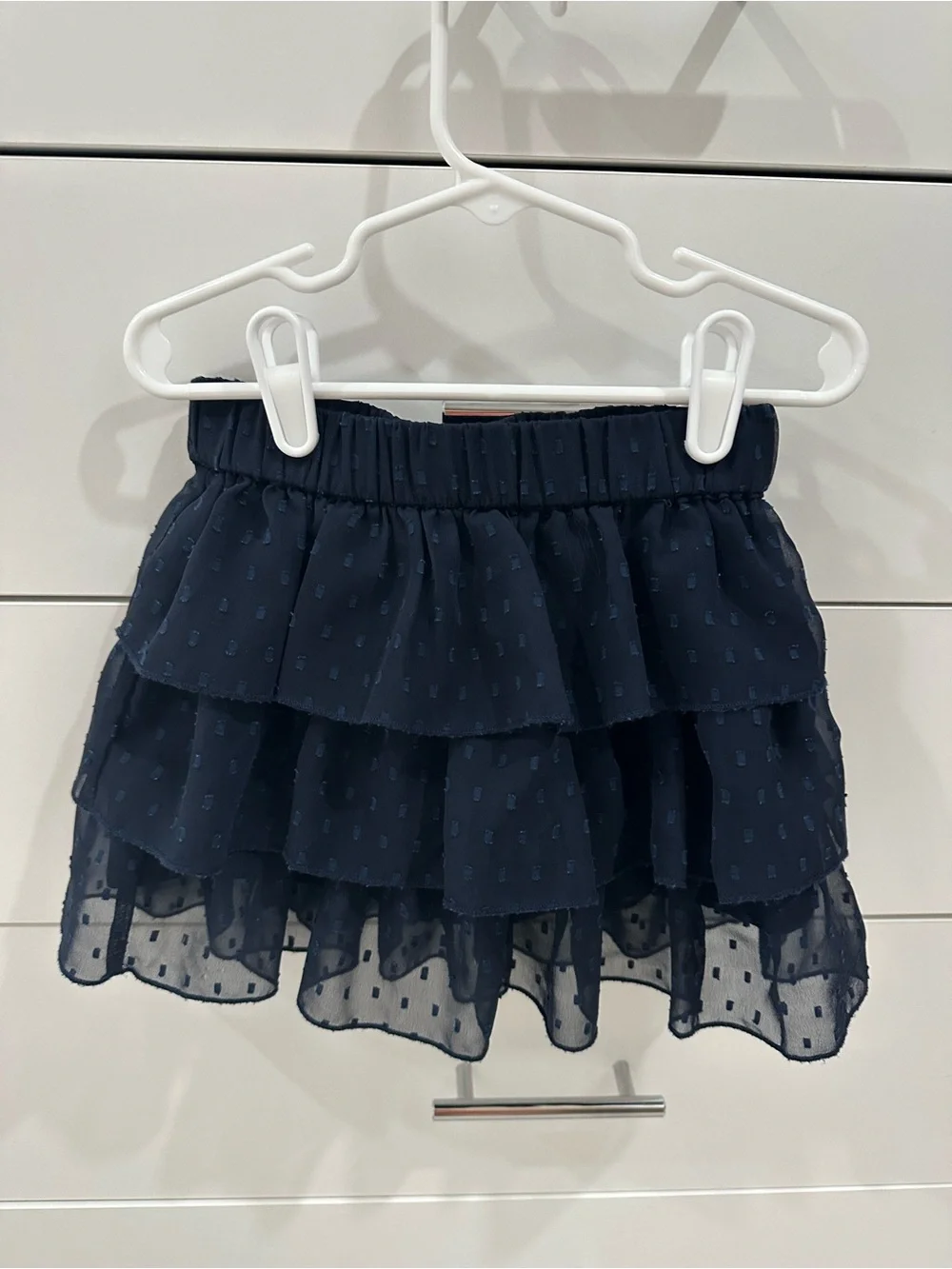 Gap Kids Girls Navy Tiered Ruffle Skirt Size Small